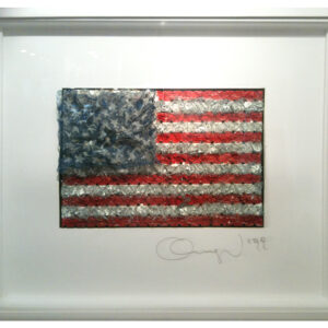 angel-diaz - Flag A - 1999 24" x 12" x 2" — Combine, Mixed medium, on Pegboard  PRIVÉ: NYC— USA, private collection.