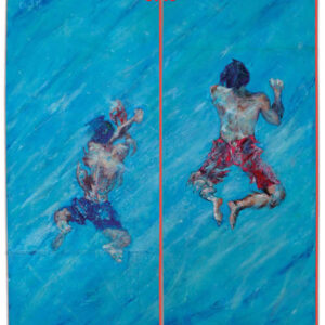 #angel-diaz— Hope — 2009. 96” x  72” Diptych — Combine  – mixed medium on canvas. PRIVÉ: Iquitos — Peru,  Museo de Iquitos  private collection.