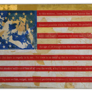 #angel-diaz— James Dean — 1987. 36” x  24”—  mixed medium, On Silkscreen canvas. PRIVÉ: NY — USA, private collection.