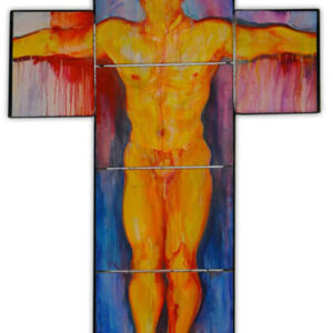 #AngelDiaz-YNOTngl-Cross path — 1989. 72” x 96” mixed medium on Canvas. PRIVÉ: NY — USA, private collection.