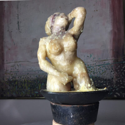 #Angel Diaz, # YNOTngl — Girl #1 — 2000 16" x 6" — wax and metal sculpture. Available